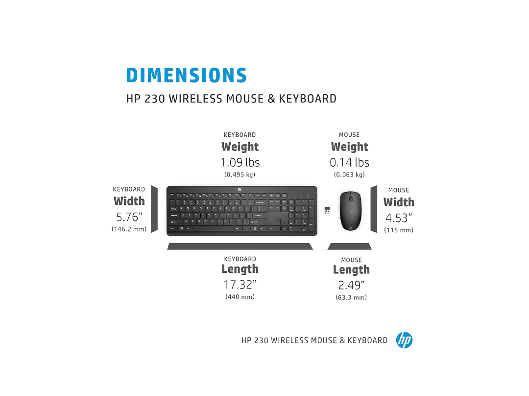 HP 230 Wireless Mouse and Keyboard Combo in Qatar HP 230 Wireless Mouse and Keyboard Combo in Qatar